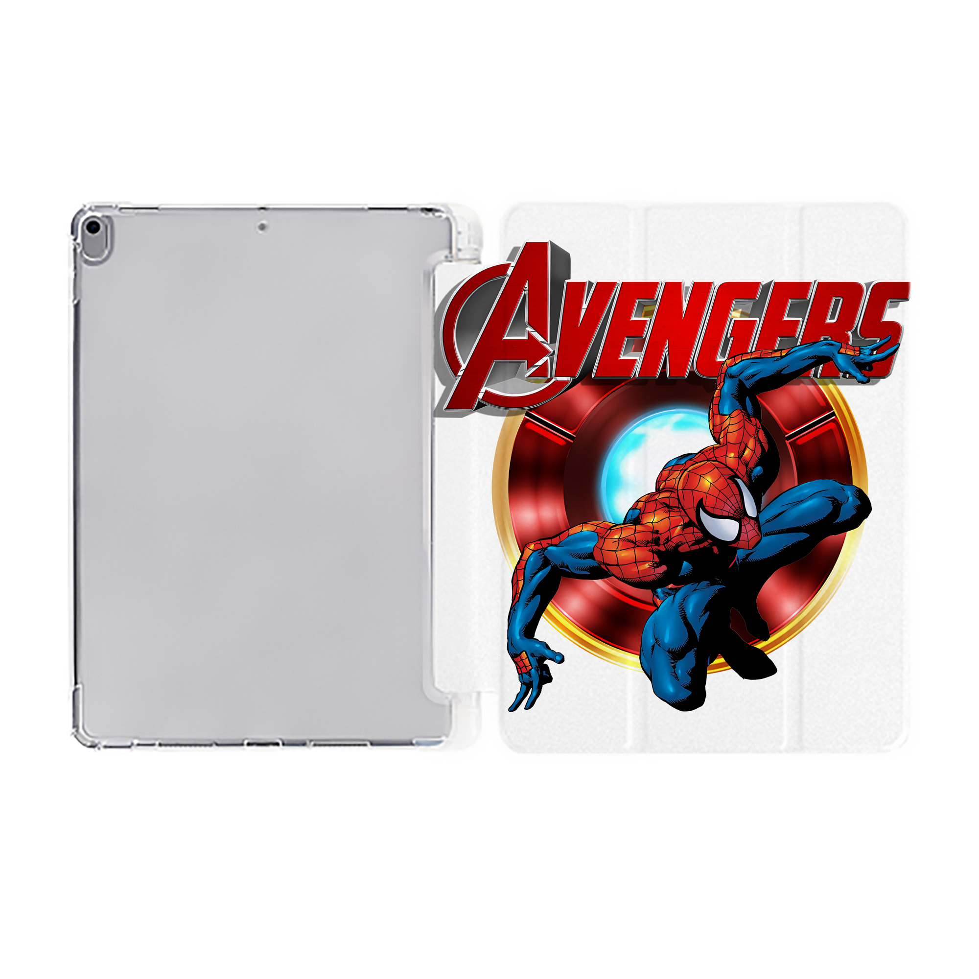 （画像用） Spider Man スパイダーマン IPad ケース ペン収納付き 三つ折りスタンド PUレザー×シリコン 対応機種9.5/10.5/10.9インチ